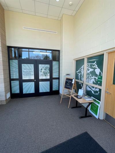 Wayland Union School Window Graphics Photo